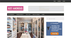 Desktop Screenshot of justamorous.com